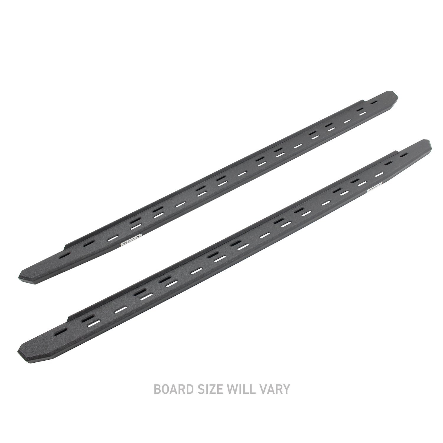 RB30 Slim Line Running Boards w/Bracket Kit Fits Select GM Silverado, Sierra 1500/2500 HD/3500 HD Crew Cab [Bedliner-Coated]