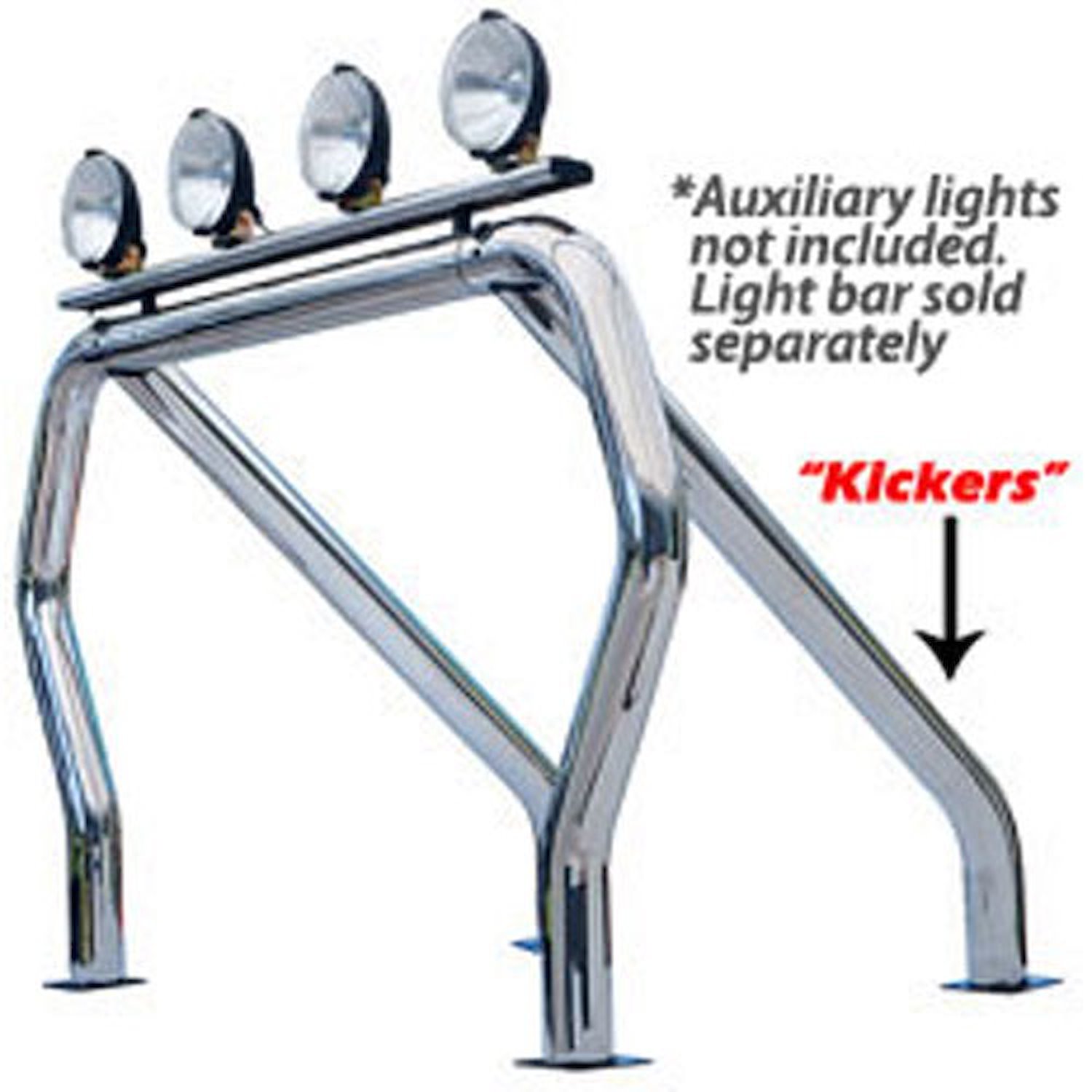 Bed Bars-Pair of Kickers 1983-11 Ford Ranger