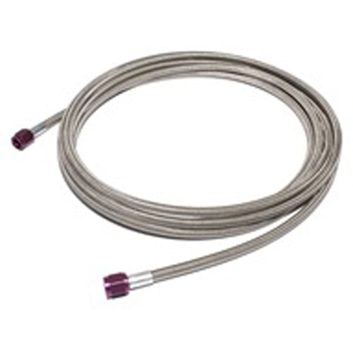 Steel Braided Hose 16ft Purple Ends -4AN