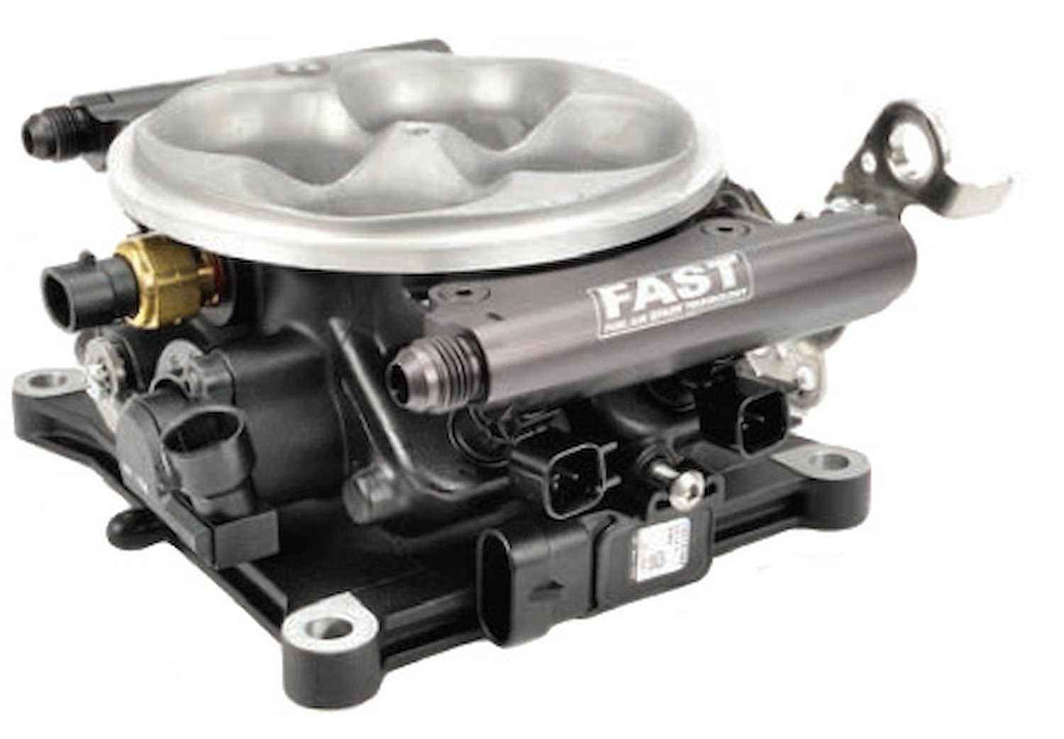 Cast High-Flow 4-Barrel Throttle Body 4150-Style Flange with Integrated Fuel Injectors