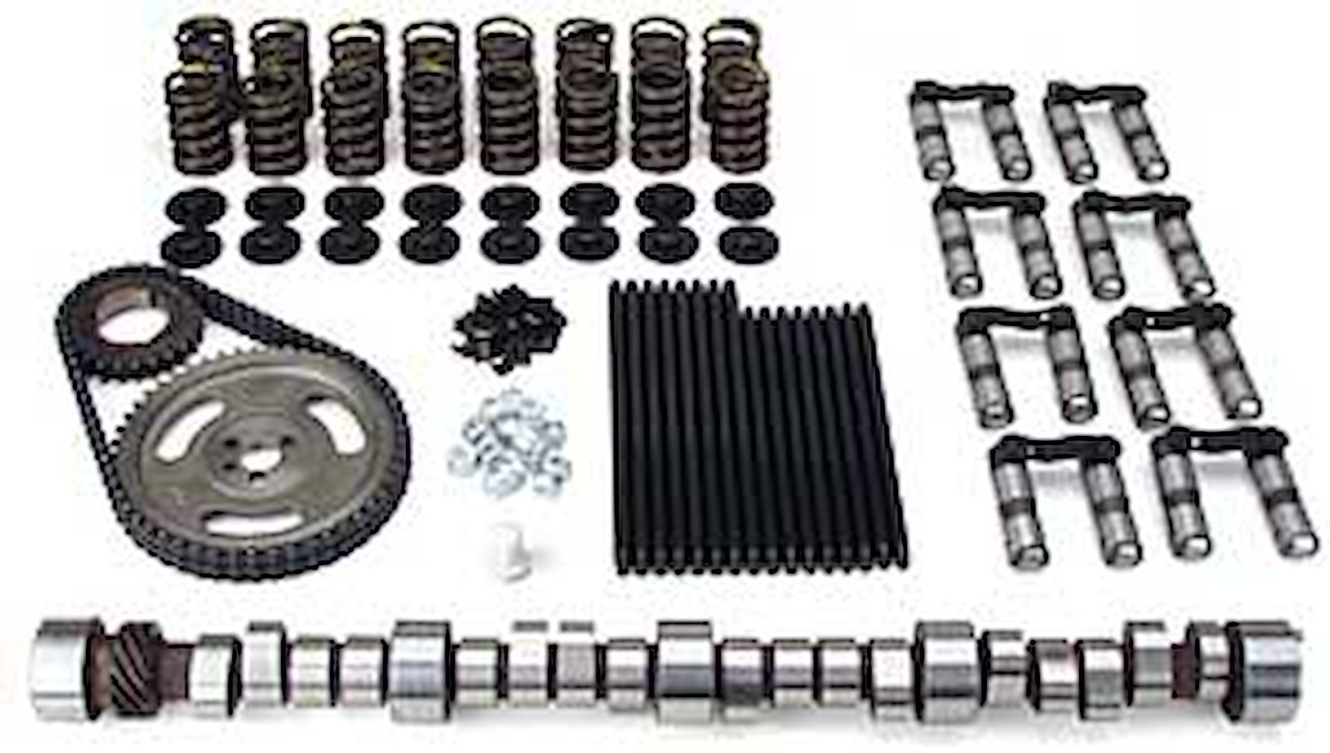 XFI Hydraulic Roller Camshaft Complete Kit Small Block Chevy 262-400ci 1955-98 Lift: .550"/.546" With 1.6 Rockers