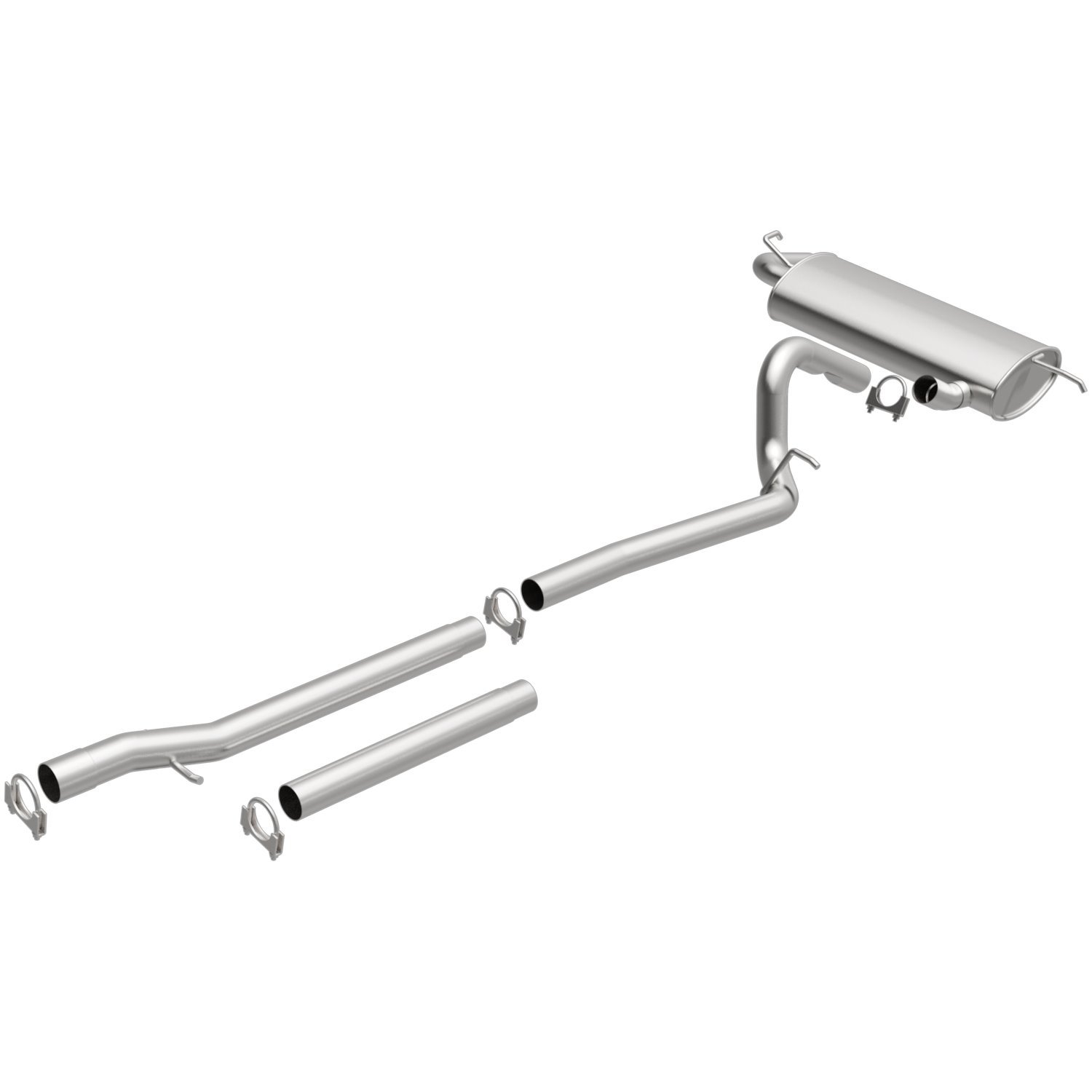 Direct-Fit Exhaust Kit, 2007-2011 Jeep Wrangler 3.8L