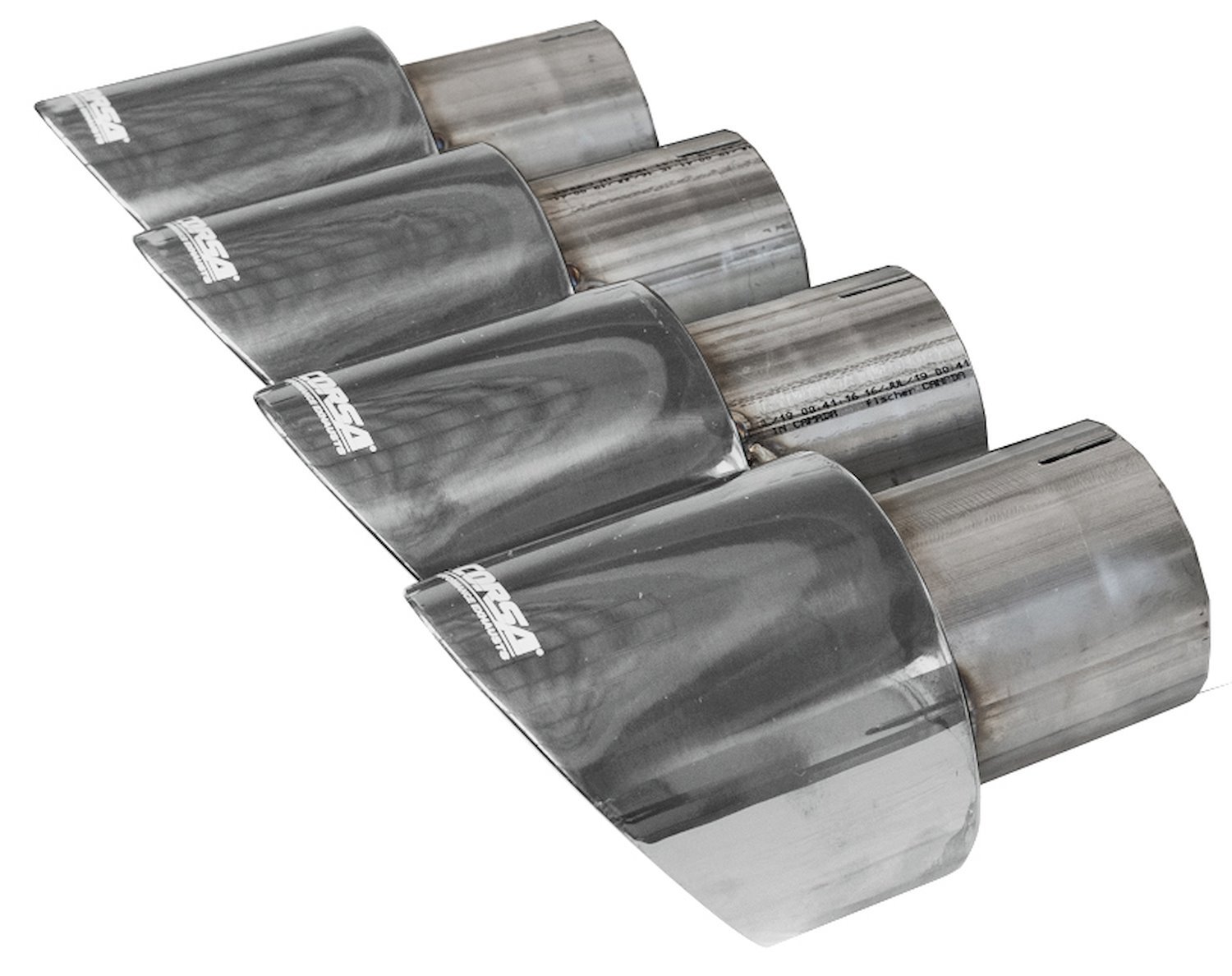 Pro Series Clamp-On Exhaust Tip Kit - 4.500 in. - Polished Finish - Set of 4