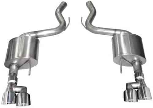 Touring Axle-Back Exhaust System 2018-2019 Ford Mustang GT 5.0L V8 Fastback - Polished Tips