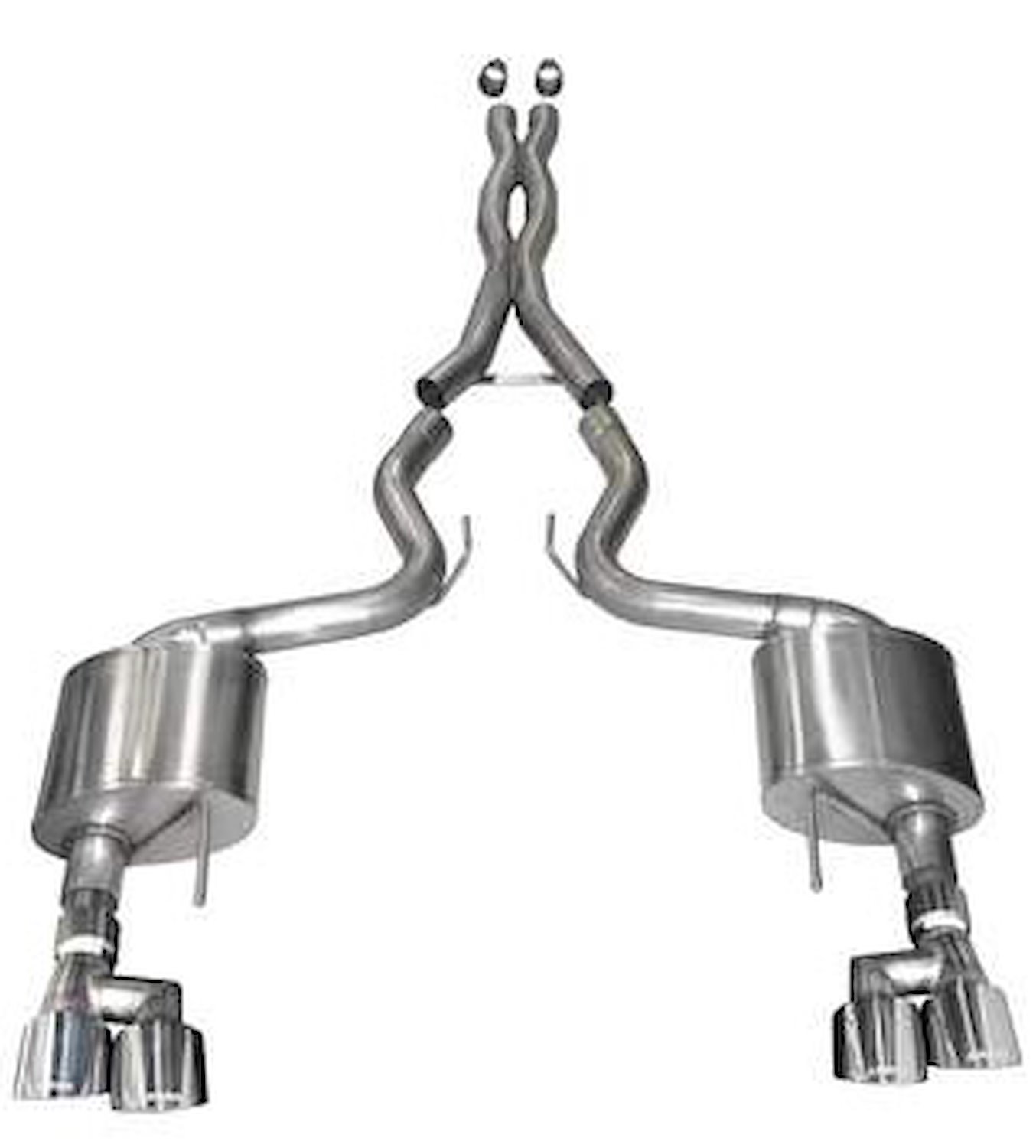 Sport Cat-Back Exhaust System 2018-2019 Ford Mustang GT 5.0L V8 - Polished Tips