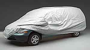 Custom Fit Car Cover MultiBond Gray w/Grille Guard And Side Bar 2 Mirror Pockets Size T1