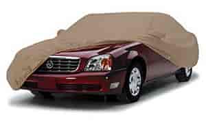 Custom Fit Car Cover Block-It 380 Taupe Turbo Look w/Whale Tail Spoiler 1 Mirror Pocket Size G2