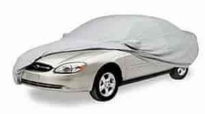 Custom Fit Car Cover; Polycotton; Gray; w/Spare; 2 Mirror Pockets; w/Roof Antenna Pocket; Size T2;