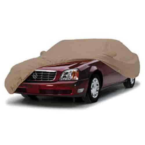 Custom Fit Car Cover Block-It 380 Taupe 2 Mirror Pockets Size T3 w/Grille Guard Rear Spare