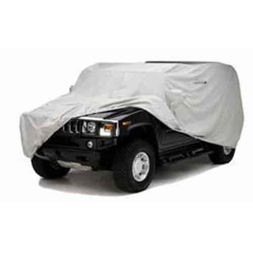 Custom Fit Car Cover WeatherShield HD Gray 2 Mirror Pockets Size T3 211 in. Overall Length