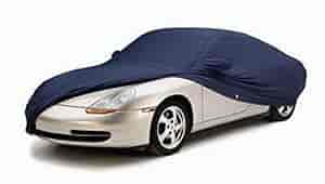 Form-Fit Indoor Custom Car Cover Blue Fits w/Retractable Roof 2 Mirror Pockets w/Antenna Pocket Size G1