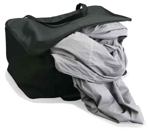 Zippered Car Cover Tote Bag Black Small For Single-Layer Fabric Covers