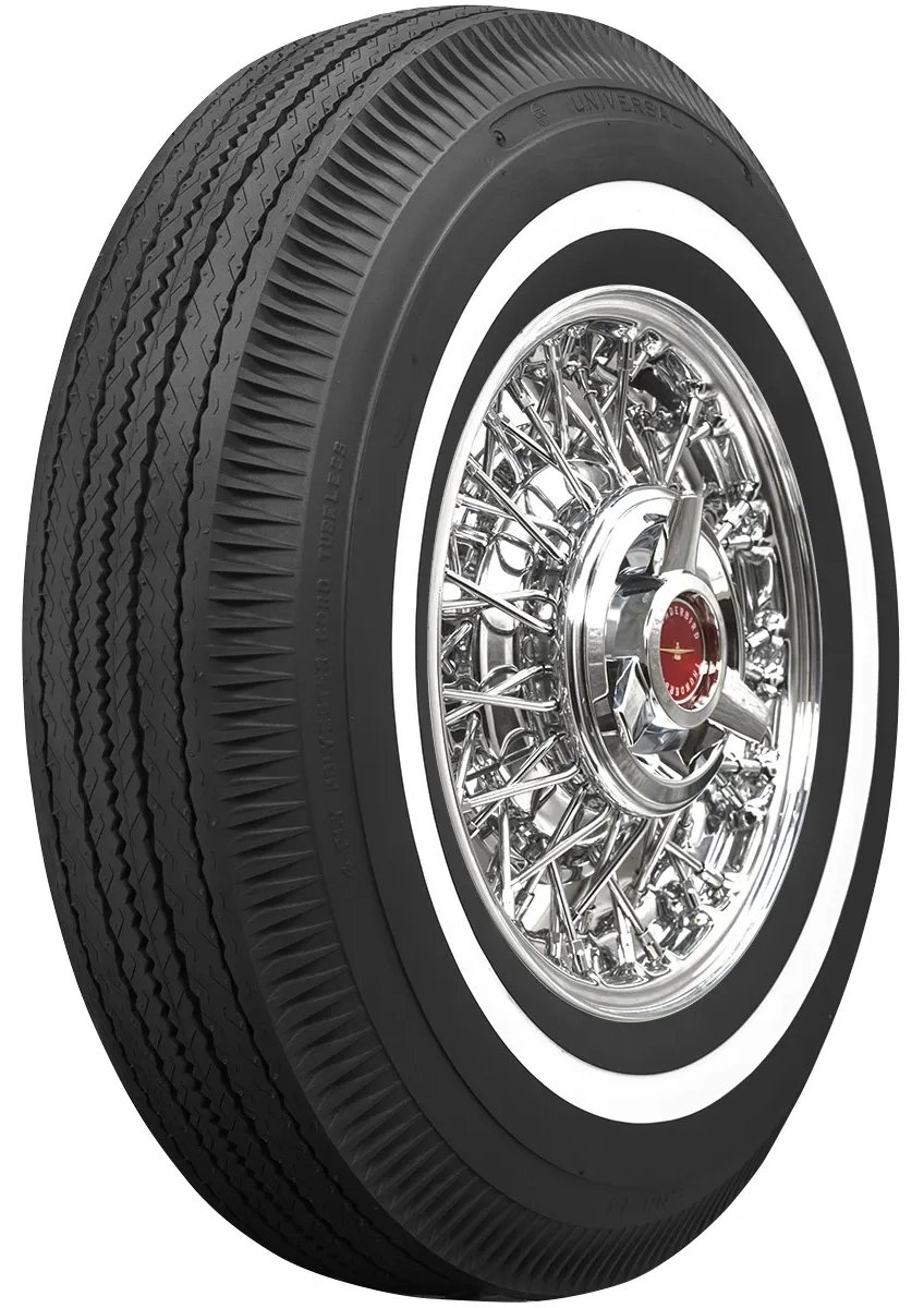 Universal Classic Narrow Whitewall Bias Ply Tire 800-14