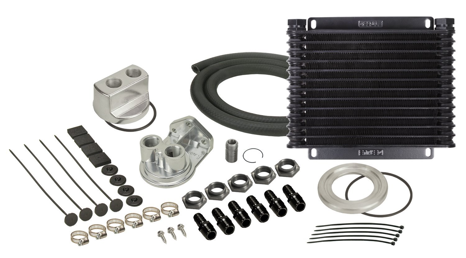 Engine Oil Cooler Kit HD Plate and Fin w/Spin-On Adapter