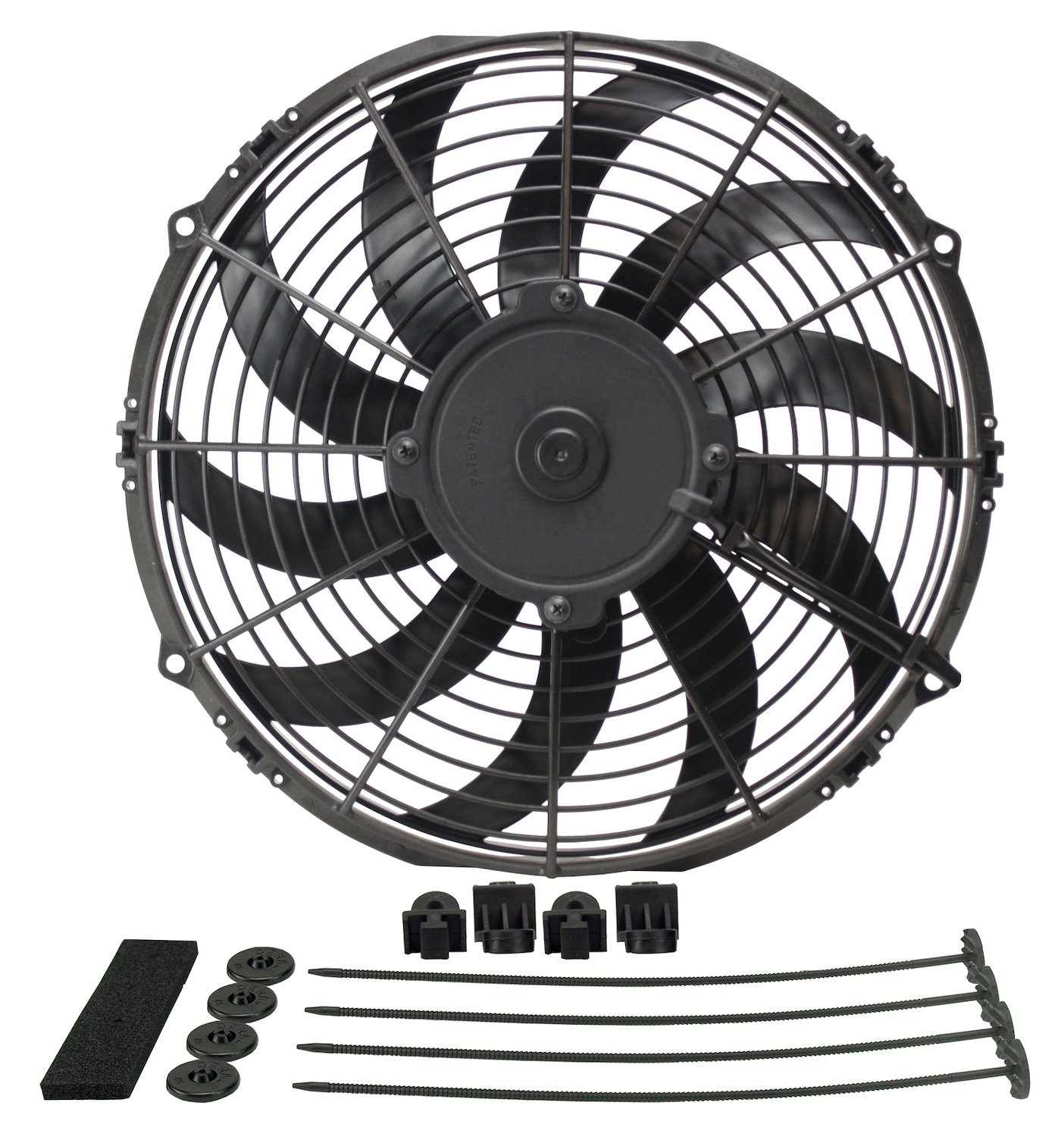 12" High-Output Extreme Ultra-Low Profile Waterproof/Dustproof Puller-Style Electric Fan 1328 CFM