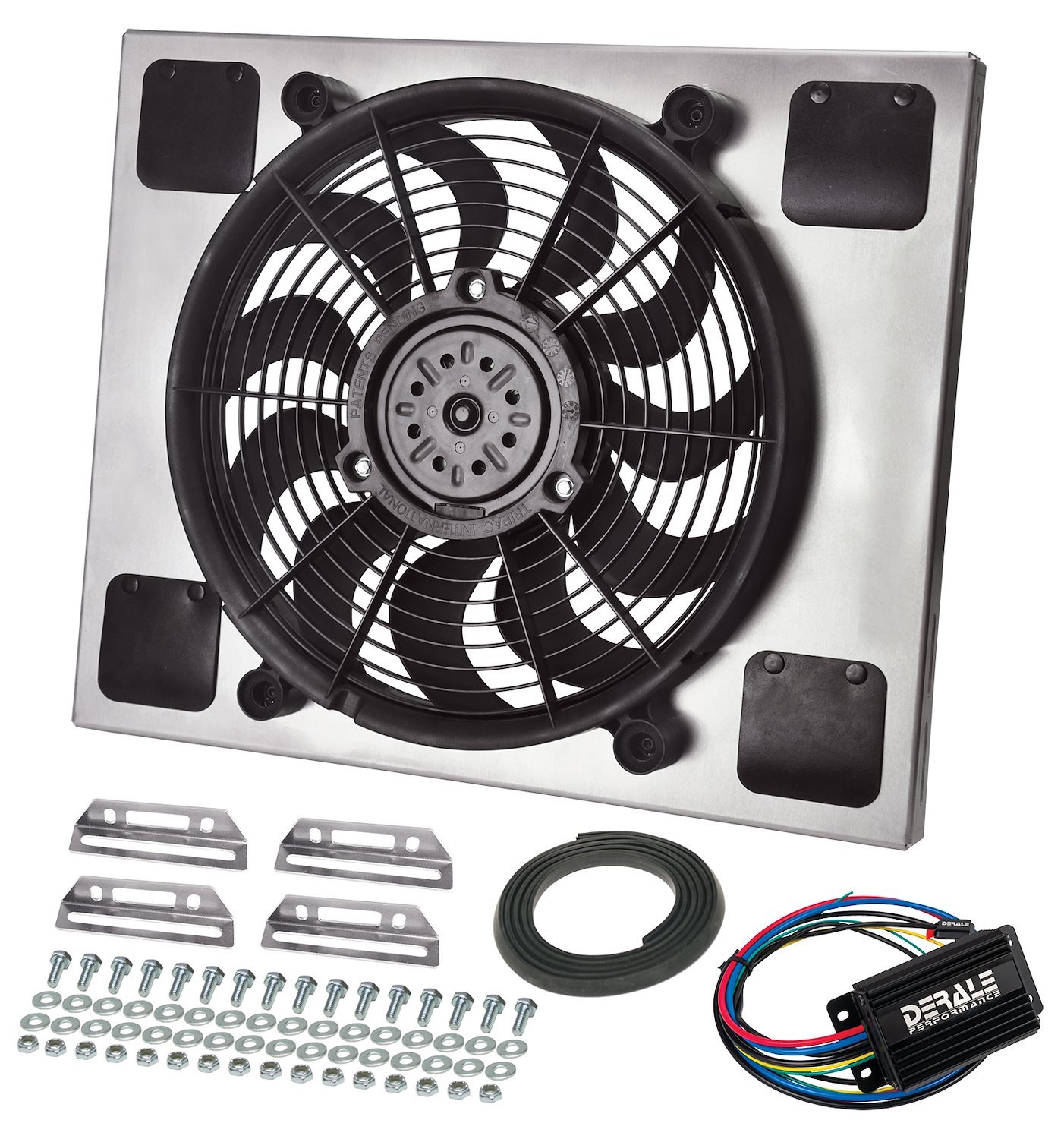 Multi-Speed Puller Fan With PWM Controller In Aluminum Shroud Universal Fit