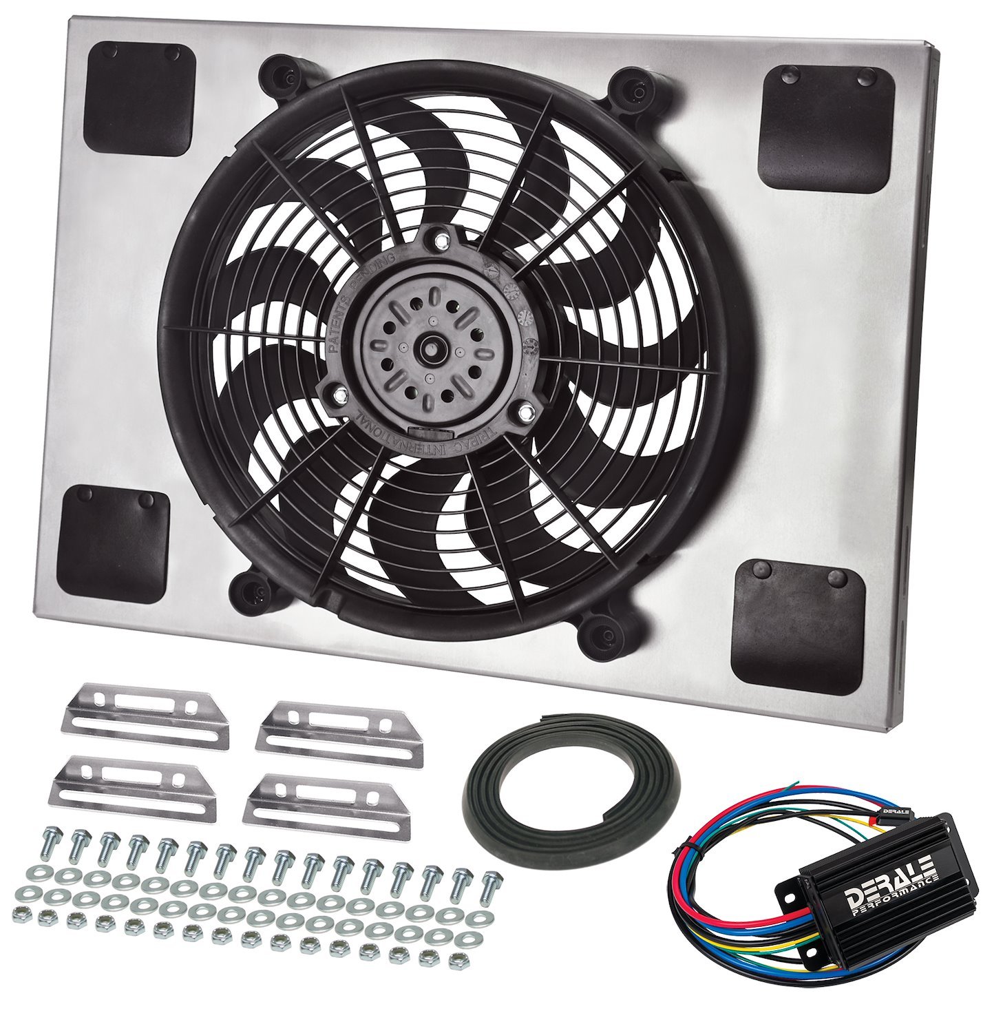 Multi-Speed Puller Fan With PWM Controller In Aluminum Shroud Universal Fit