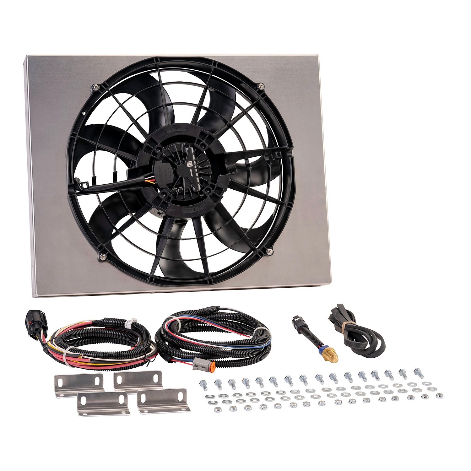 67922-195 Brushless Single Powerpack 17 in. Radiator Fan Assembly with Integrated 195 Degree PWM Controller