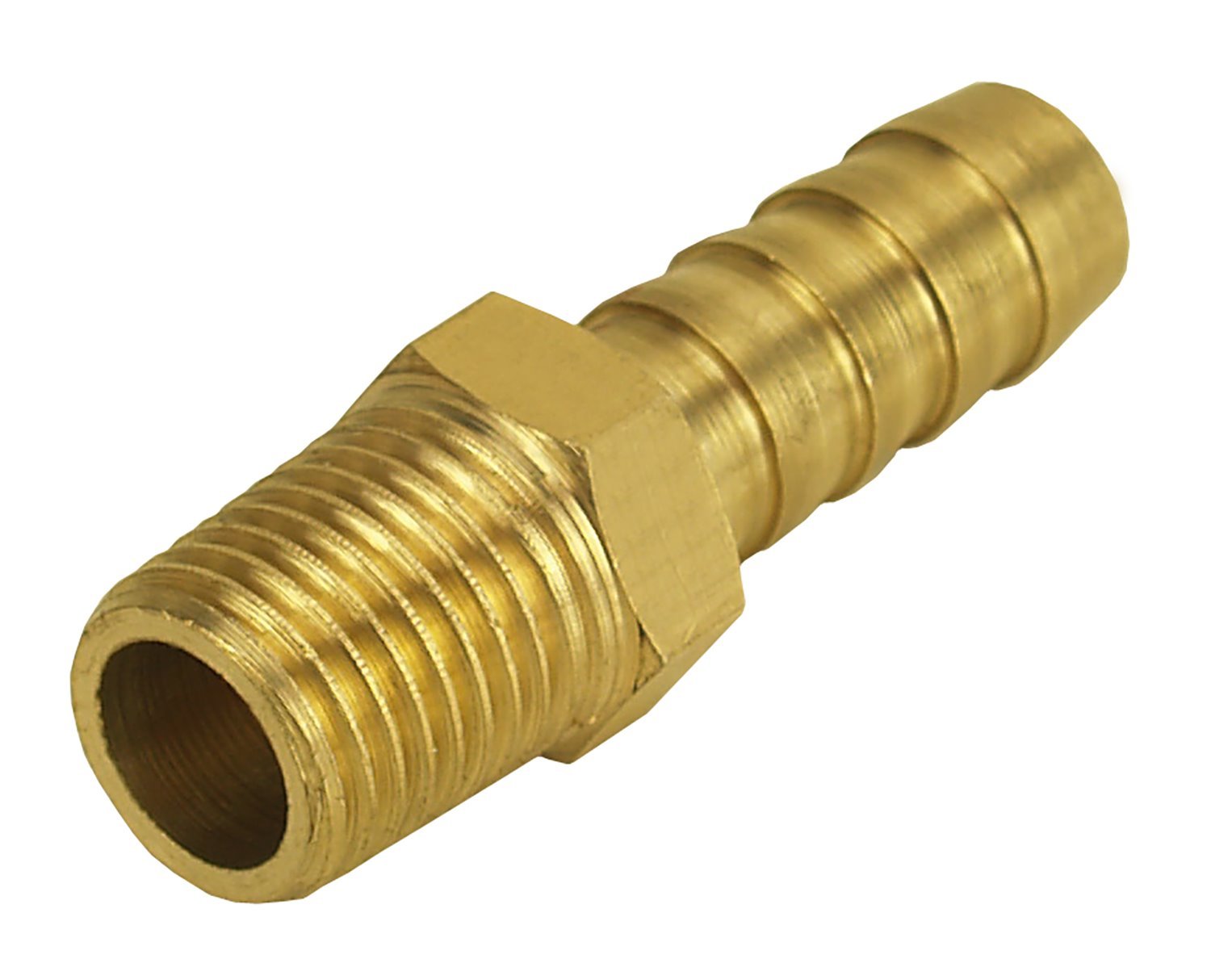 Barb Straight Hose Fitting 1/4 NPT Male x 3/8 Barb