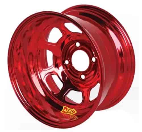 36 Series 13" x 7" AEROBrite Red Chrome Spun-Formed Race Wheel