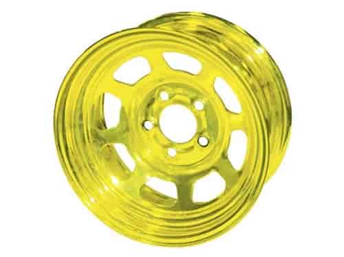 36 Series 13" x 7" AEROBrite Yellow Chrome Spun-Formed Race Wheel