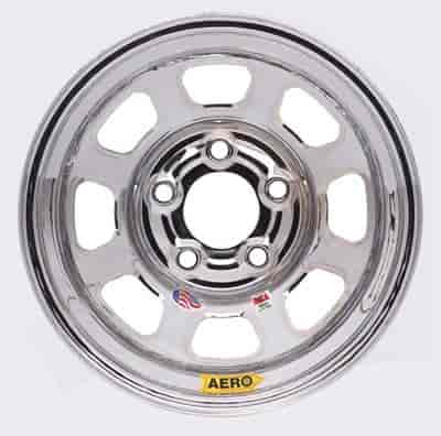 52 Series 15" x 8" Chrome IMCA-Approved Roll-Formed Race Wheel