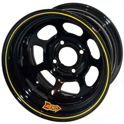 55 Series 15" x 10" Black Roll-Formed Race Wheels