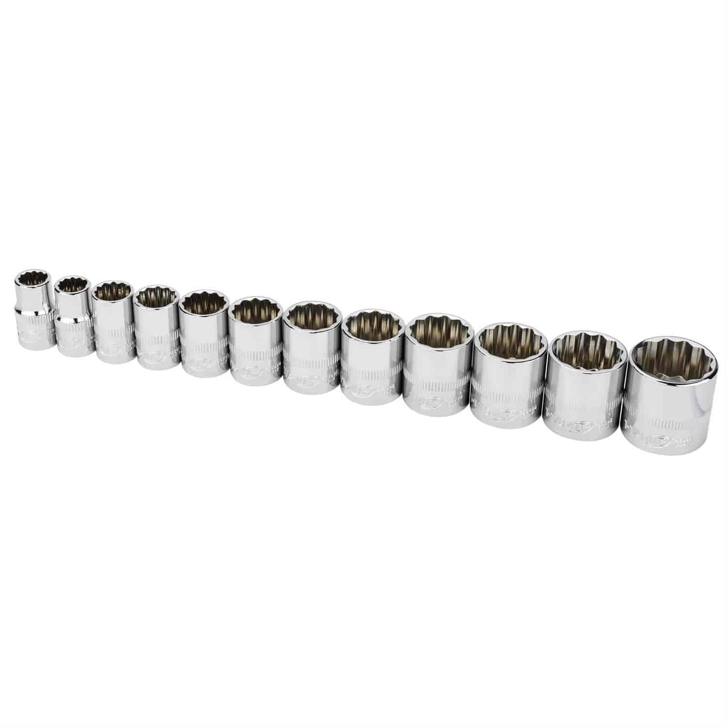 12-Piece 1/2 in. Drive Shallow SAE Socket Set
