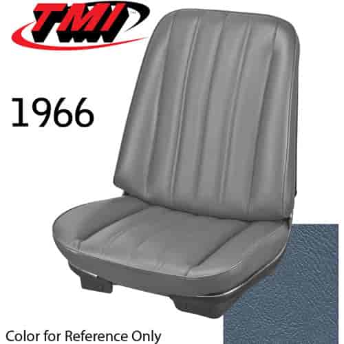 43-82206-2302 BRIGHT BLUE - CHEVELLE 1966 COUPE OR CONVERTIBLE STANDARD FRONT BUCKET SEAT UPHOLSTERY 1 PAIR