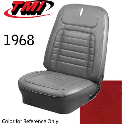 43-80108-3048 RED - 1968 CAMARO FRONT BUCKET SEATS ONLY