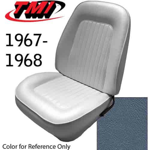 43-80807-2302 LIGHT BLUE METALLIC - CAMARO 1967-68 FRONT ONLY SPORT BUCKETS SEAT UPHOLSTERY STANDARD