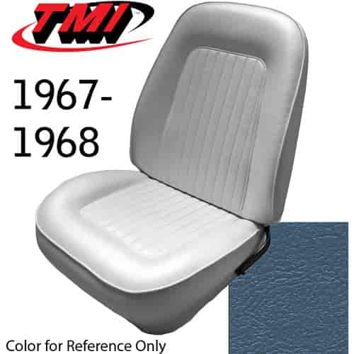 43-80807-2309 BRIGHT BLUE - CAMARO 1967-68 FRONT ONLY SPORT BUCKETS SEAT UPHOLSTERY STANDARD