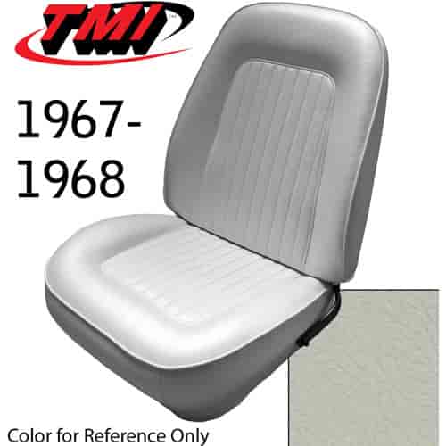 43-80807-3047 PARCHMENT OFF WHITE - CAMARO 1967-68 FRONT ONLY SPORT BUCKETS SEAT UPHOLSTERY STANDARD
