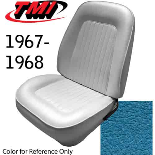 43-80807-3297 MEDIUM BLUE METALIC - CAMARO 1967-68 FRONT ONLY SPORT BUCKETS SEAT UPHOLSTERY STANDARD