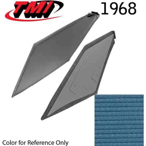 20-8068-984 MEDIUM BLUE - 1968 COUPE SAIL PANELS 1 PAIR COMPLETE READY TO INSTALL