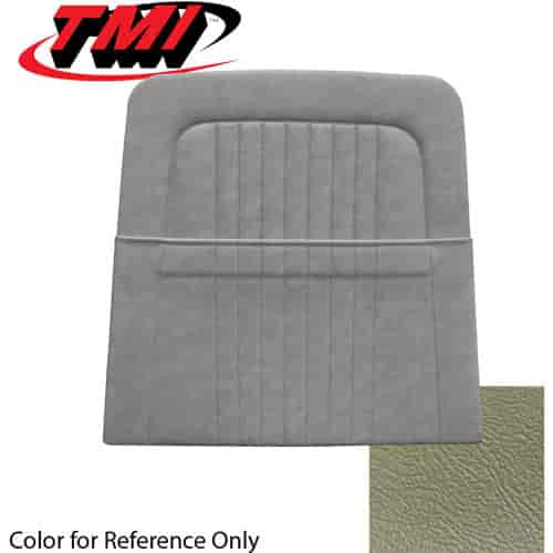 10-7428-2503 IVY GOLD - 68 MUSTANG STANDARD UPHOLSTERY COUPE CONVERTIBLE & 2+2 FASTBACK BACK VIEW W/ POCKET