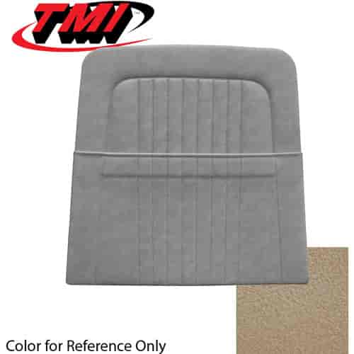 10-7428-3096 PARCHMENT - 68 MUSTANG STANDARD UPHOLSTERY COUPE CONVERTIBLE & 2+2 FASTBACK BACK VIEW W/ POCKET