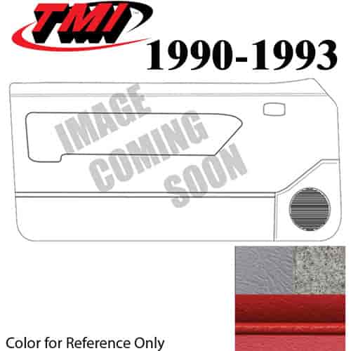10-73000-972-857-63S TITANIUM GRAY W/GRAY/RED STRIPE/GRAY MAP POCKET - 1990-93 MUSTANG COUPE/HATCHBA