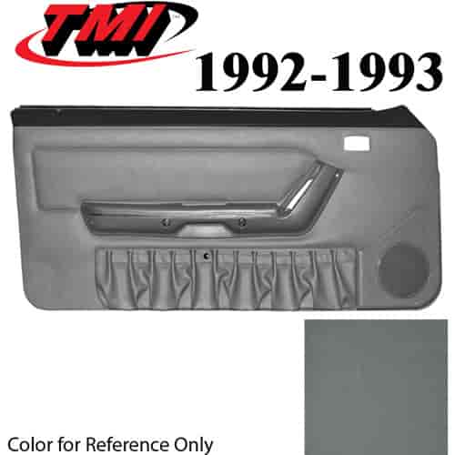 10-73202-6687-6687 OPAL GRAY 1993 - 1992-93 MUSTANG COUPE & HATCHBACK DOOR PANELS MANUAL WINDOWS WITHOUT INSERTS