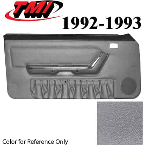 10-73202-972-972 TITANIUM GRAY 1990-92 - 1992-93 MUSTANG COUPE & HATCHBACK DOOR PANELS MANUAL WINDOWS WITHOUT INSERTS