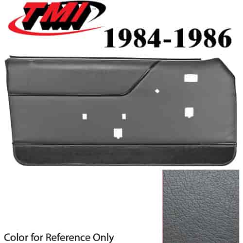 10-73504-955-5D-857 CHARCOAL GRAY WITH GRAY DOTTED CLOTH UPPER PANEL & GRAY CARPET - 1984-86 MUSTANG