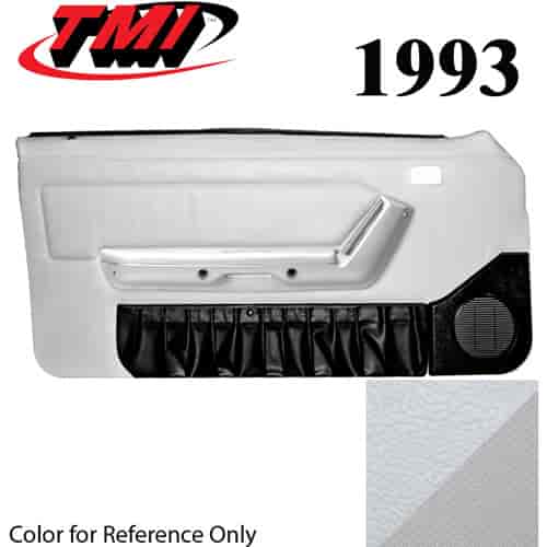 10-74102-965-6687 WHITE WITH OPAL GRAY 1993 - 1992-93 MUSTANG CONVERTIBLE DOOR PANELS POWER WINDOWS WITHOUT INSERTS