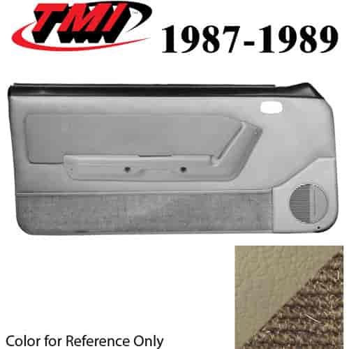 10-74107-973-973-906 SAND BEIGE - 1987-89 MUSTANG CONVERTIBLE DOOR PANELS POWER WINDOWS WITH VINYL INSERTS