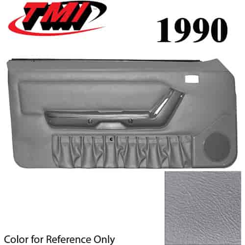 10-74200-972-972 TITANIUM GRAY 1990-92 - 1991 MUSTANG CONVERTIBLE DOOR PANELS MANUAL WINDOWS WITH VINYL INSERTS