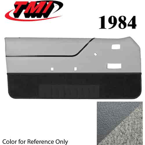10-74204-955-857 CHARCOAL GRAY WITH GRAY CARPET 1984 - 1984 MUSTANG CONVERTIBLE DOOR PANELS MANUAL WINDOWS