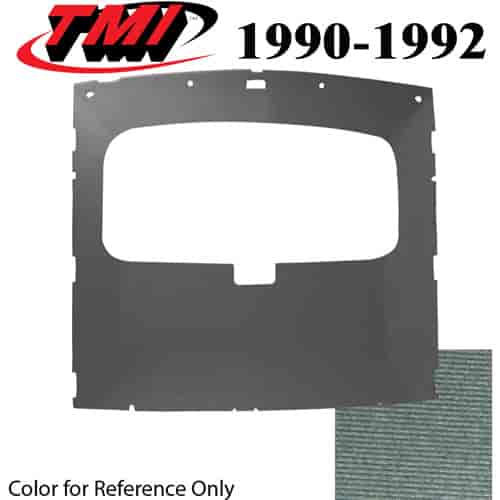 20-73004-1908 CRYSTAL BLUE FOAM BACK CLOTH - 1990-92 MUSTANG COUPE SUNROOF HEADLINER CRYSTAL BLUE FOAM BACK CLOTH