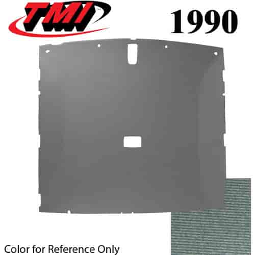 20-73005-1908 CRYSTAL BLUE FOAM BACK CLOTH - 1990 MUSTANG COUPE HEADLINER CRYSTAL BLUE FOAM BACK CLOTH