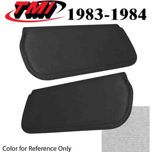 21-73019-1770 ACADEMY BLUE 1983-84 - 1983-84 MUSTANG SUNVISORS STANDARD CLOTH - NO MAP STRAP ON CLOTH VISORS