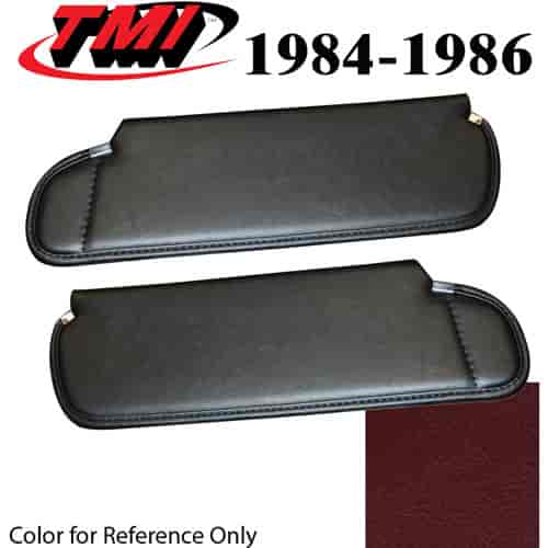 21-74203-3116 CANYON RED 1984-86 - 1983-86 CONVT. MUSTANG SUNVISORS WITHOUT MIRROR SEAT VINYL