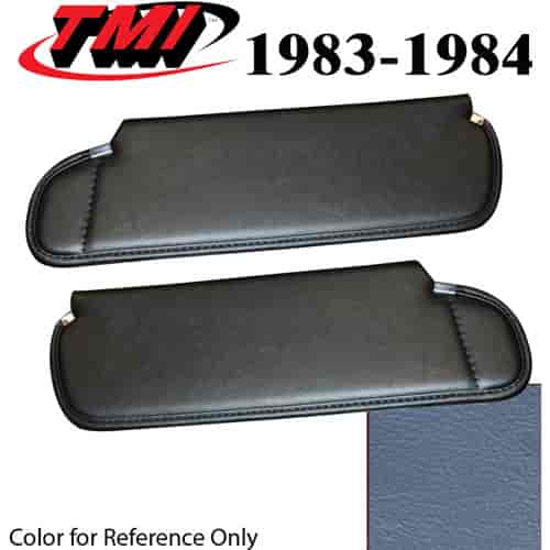 21-74203-970 ACADEMY BLUE 1983-84 - 1983-86 CONVT. MUSTANG SUNVISORS WITHOUT MIRROR SEAT VINYL